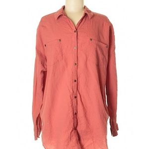 Free People Long Sleeve Button-Down Shirt